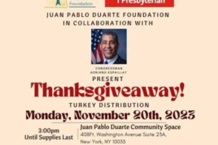 Thanksgiveaway 2023 poster featuring Remitly and sponsors