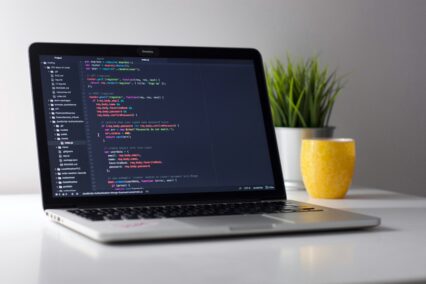 computer with code